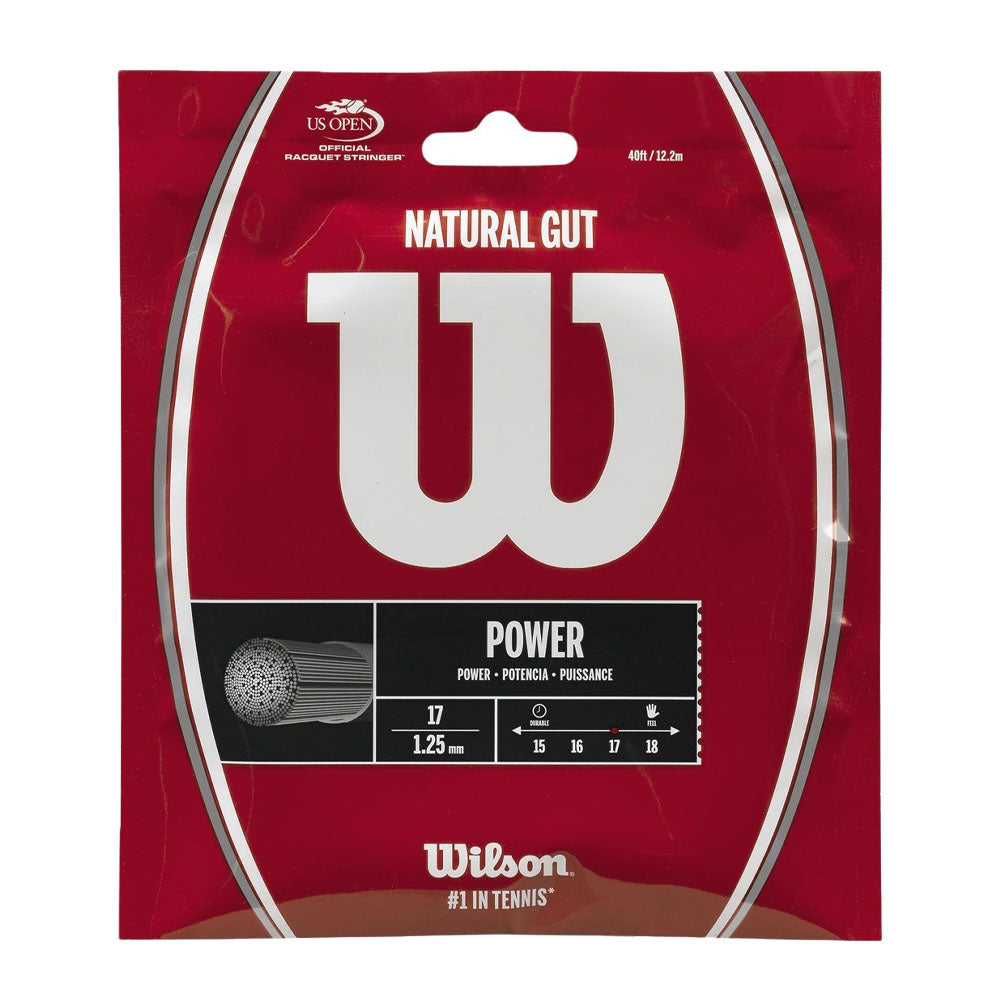 Wilson Natural Gut 17G Tennis String – Natural