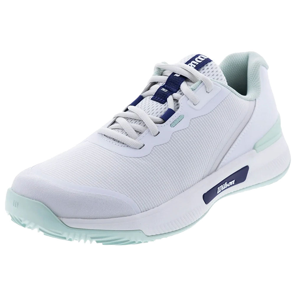 Wilson Women's CLAY Court Intrigue Pro Tennis Shoes White/Bay