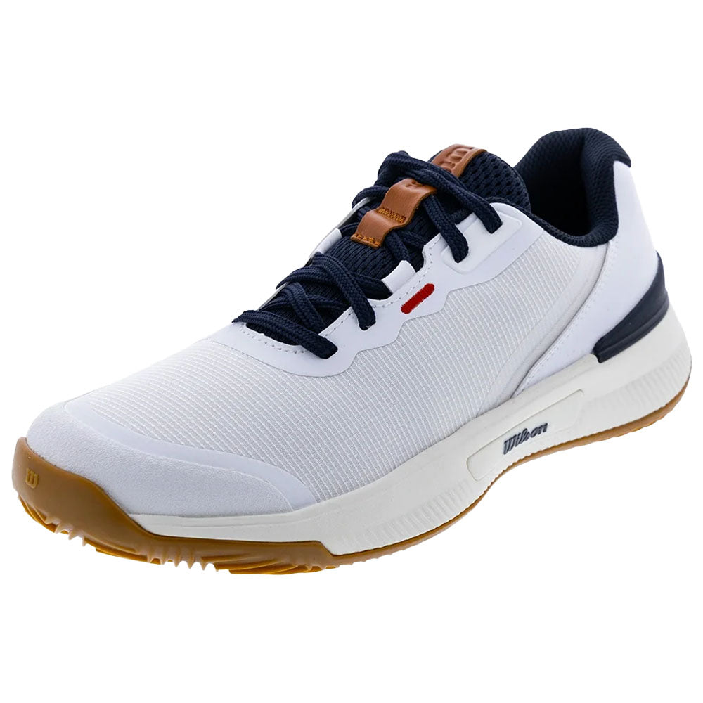 Wilson Women's CLAY Court Intrigue Pro Tennis Shoes White/Navy Blazer