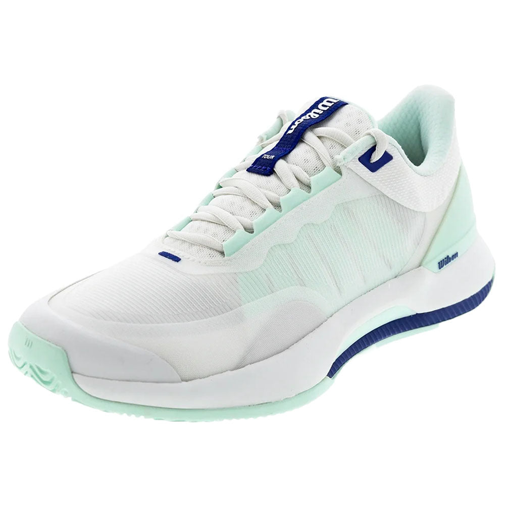 Wilson Women's Intrigue Tour Tennis Shoes White/Bay