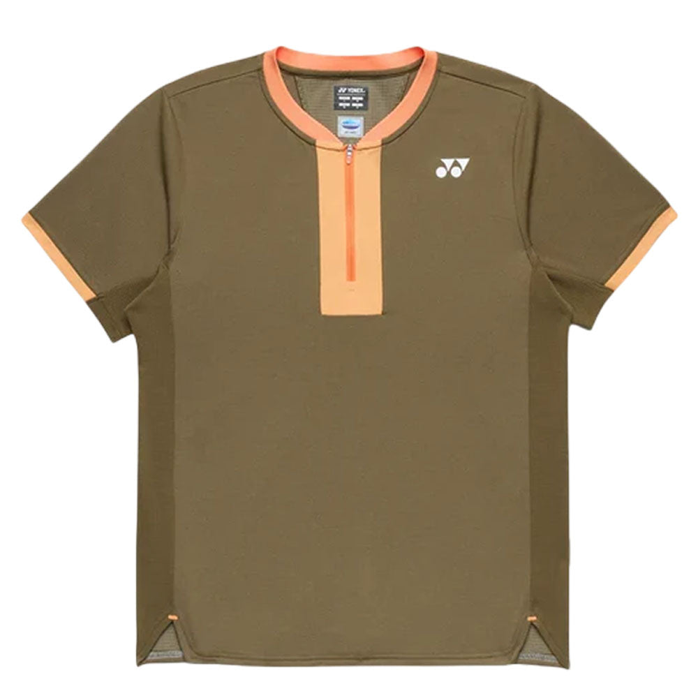 Yonex 10626 Men's Badminton Shirt , Olive Brown