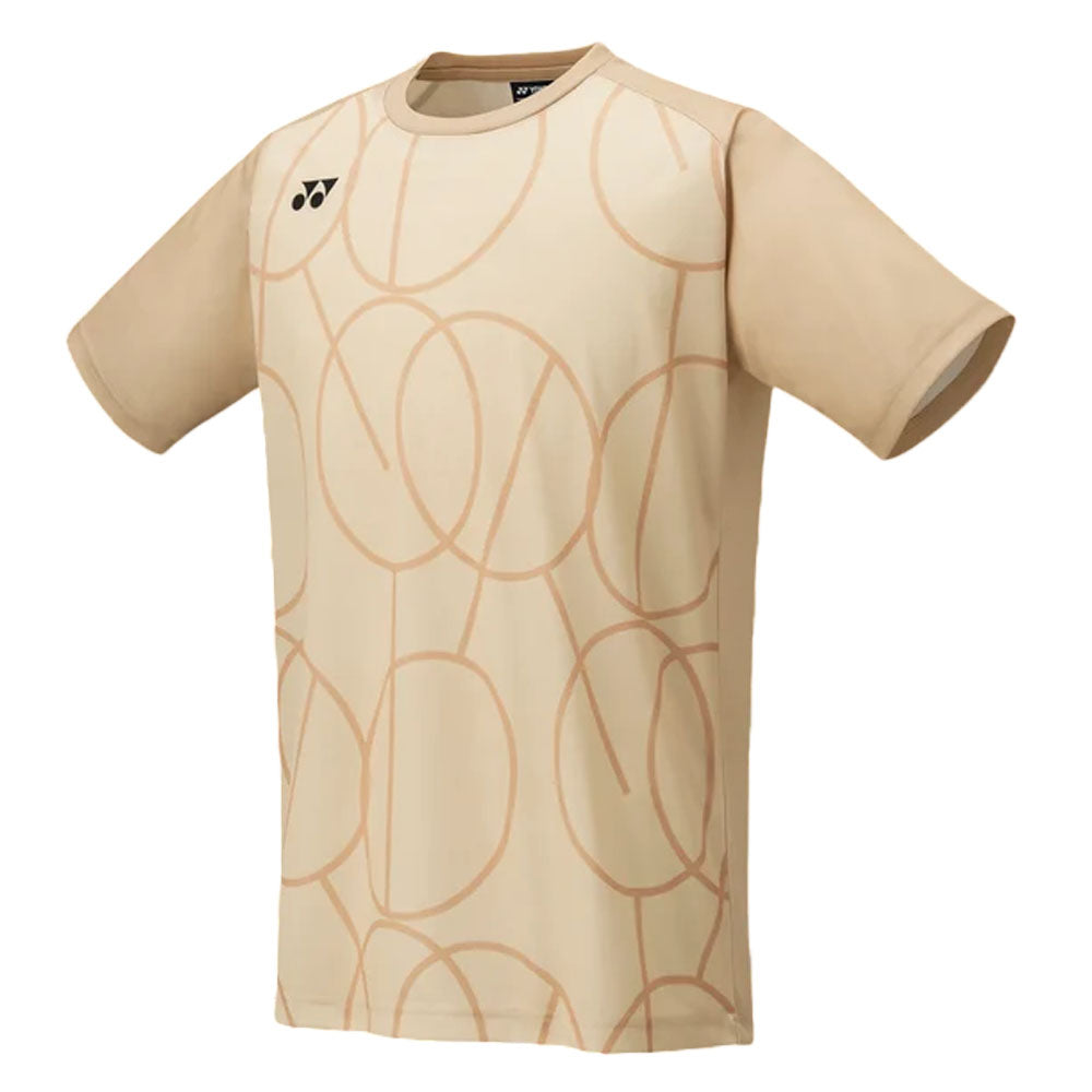 Yonex 16742 Men's Badminton Shirt , Ice Beige