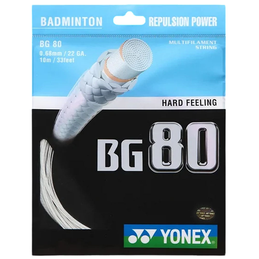 Yonex BG-80 Badminton String , White