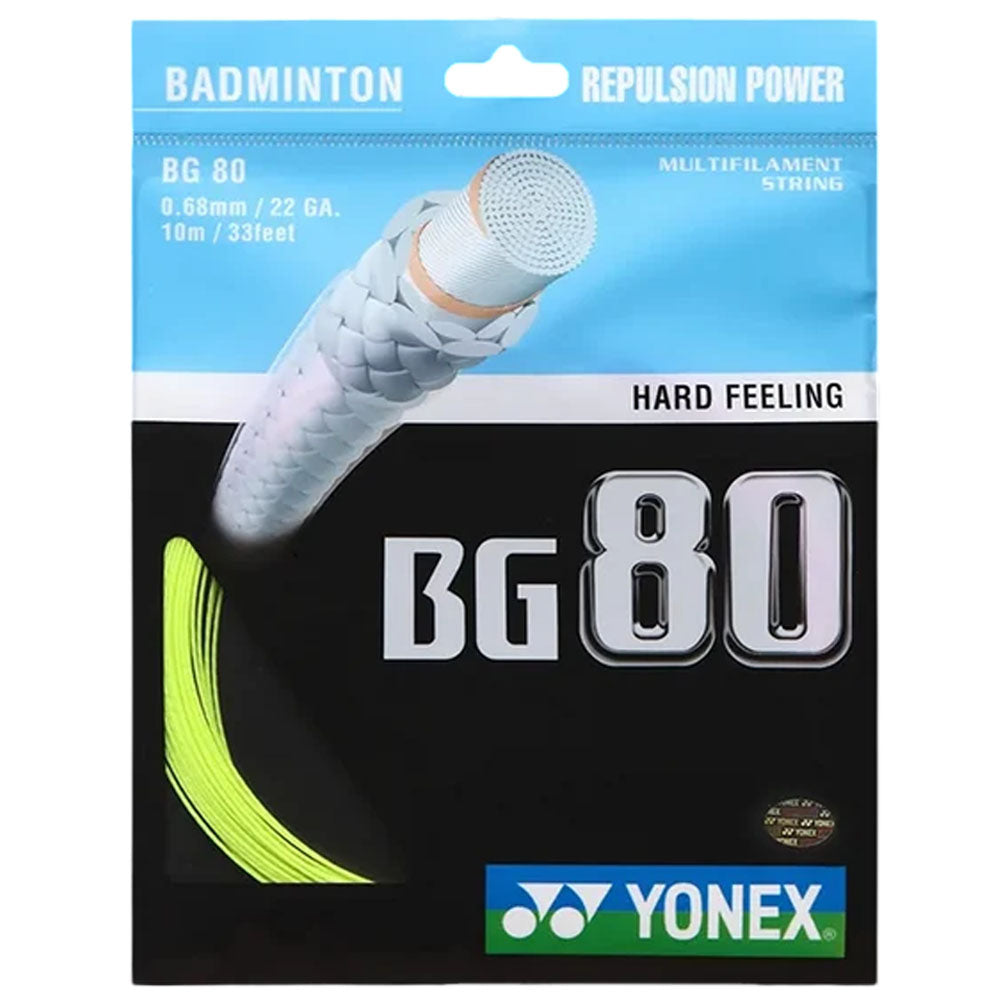 Yonex BG-80 Badminton String , Yellow