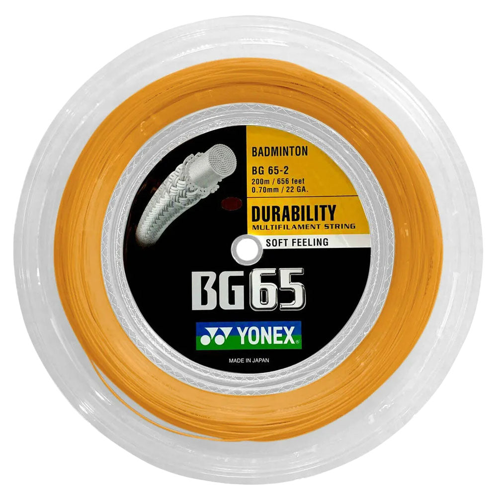 Yonex BG 65 Badminton Reel , Orange