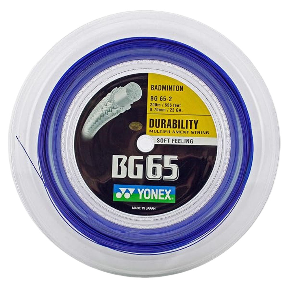 Yonex BG 65 Badminton Reel , Royal Blue