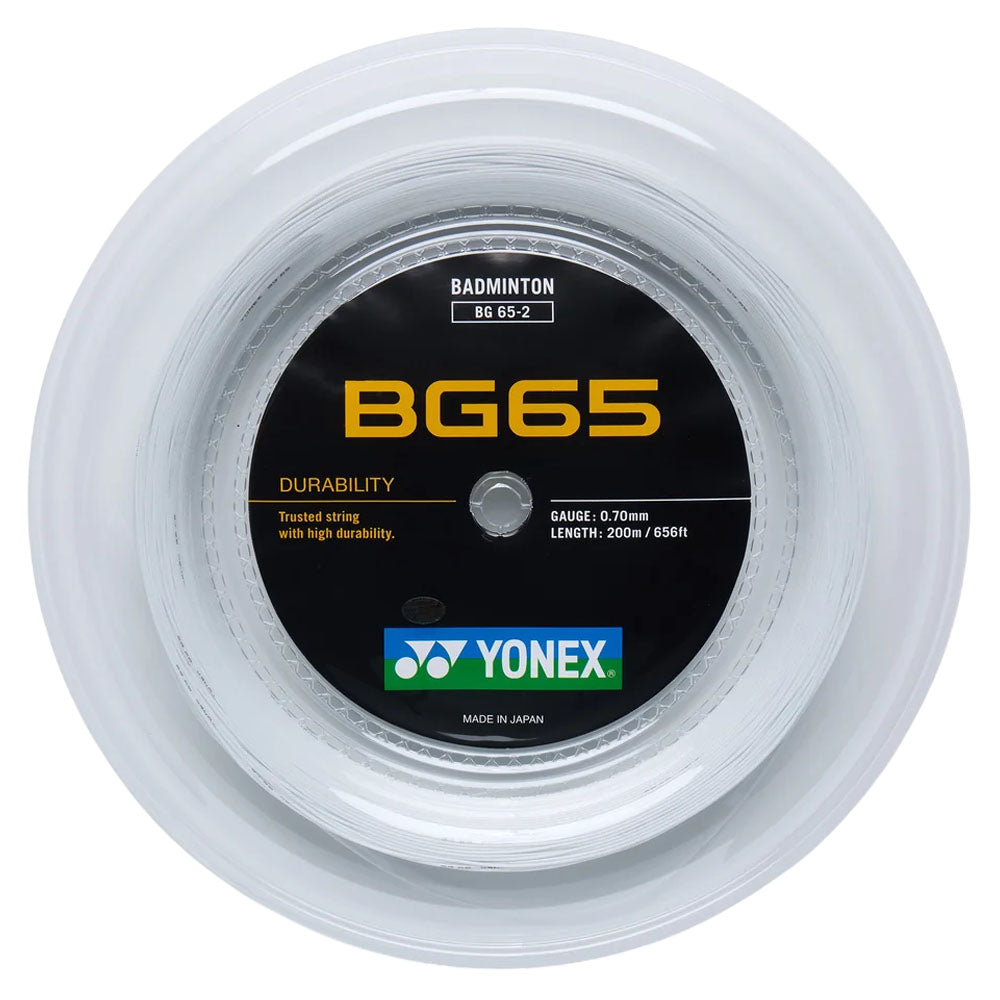 Yonex BG 65 Badminton Reel , White