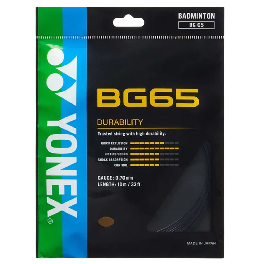 Yonex BG65 Badminton String , Black