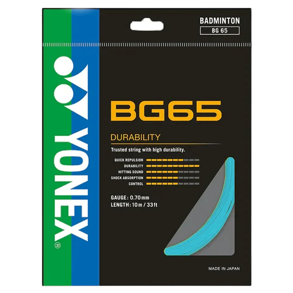 Yonex BG65 Badminton String , Turquoise