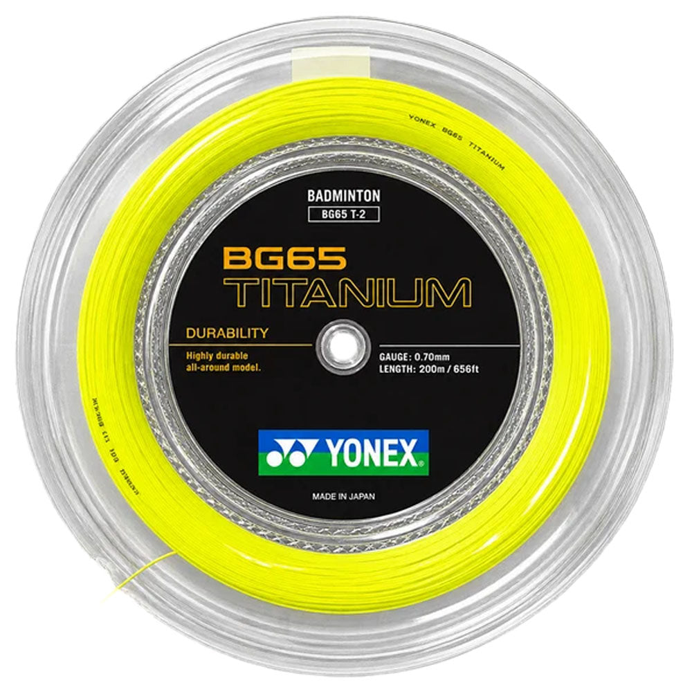 Yonex BG 65 Ti Badminton Reel , Yellow