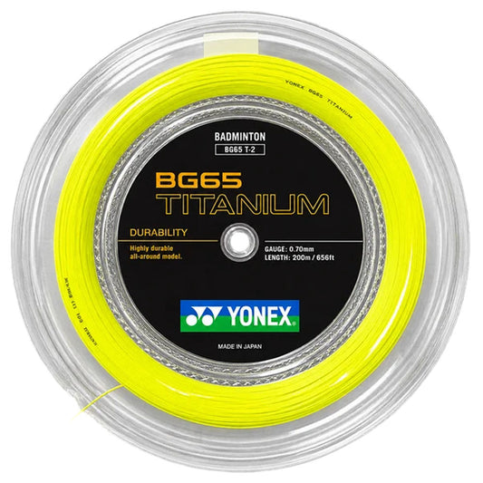 Yonex BG 65 Ti Badminton Reel , Yellow