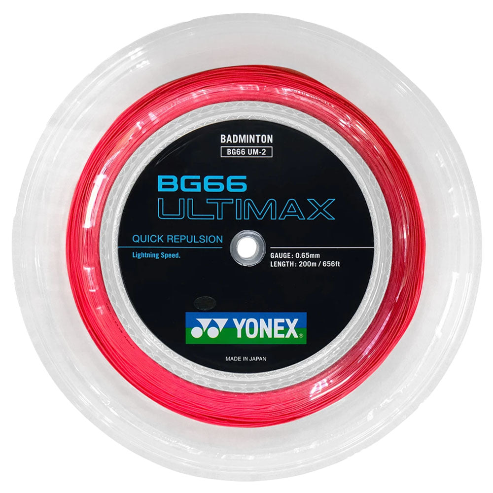Yonex BG 66 Ultimax Badminton Reel , Red