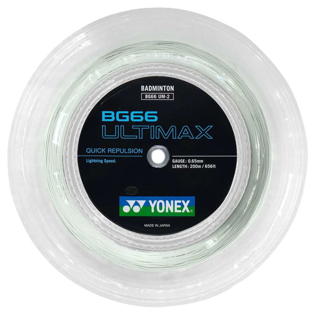 Yonex BG 66 Ultimax Badminton Reel , White