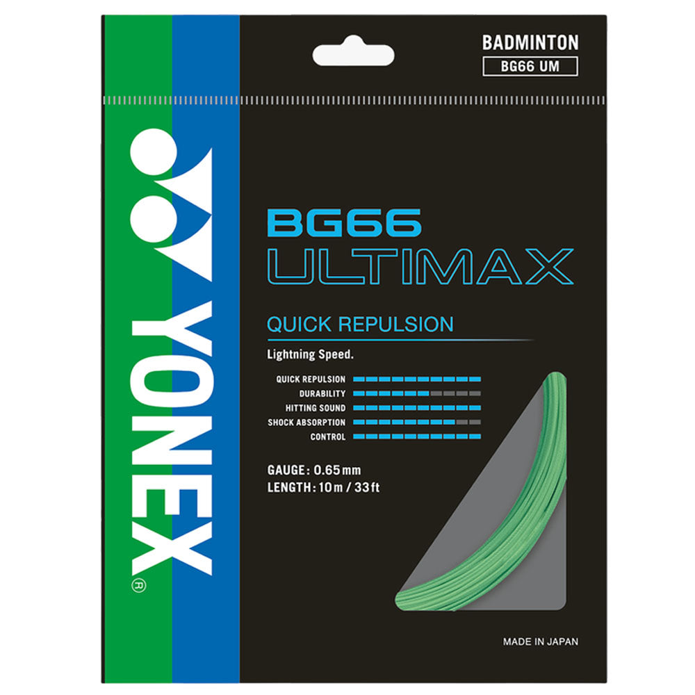 Yonex BG 66 Ultimax Badminton String , Pastel Green