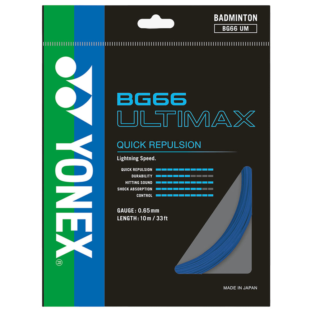 Yonex BG 66 Ultimax Badminton String , Pearl Navy