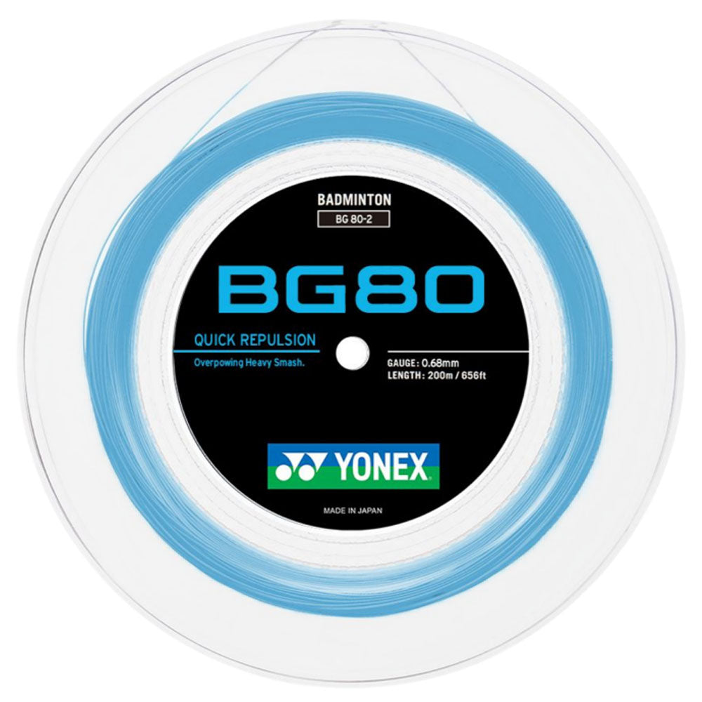 Yonex BG80 Badminton Reel , Sky Blue