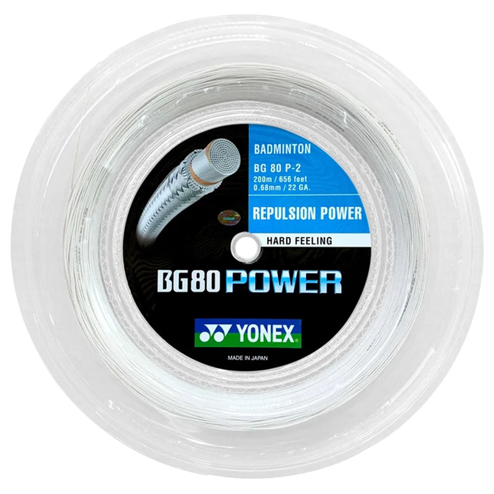 Yonex BG80 Power Badminton Reel , White