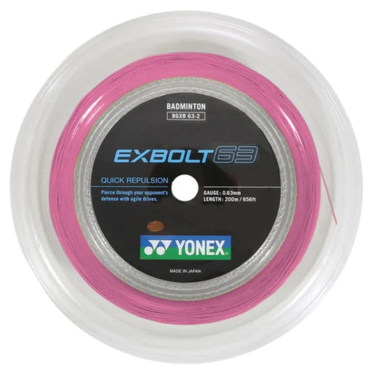 Yonex Exbolt 63 Badminton Reel , Light Pink