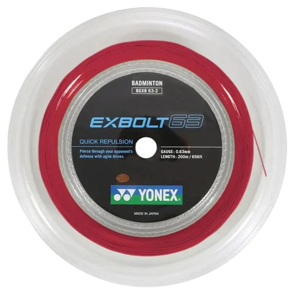 Yonex Exbolt 63 Badminton Reel , Ruby Red