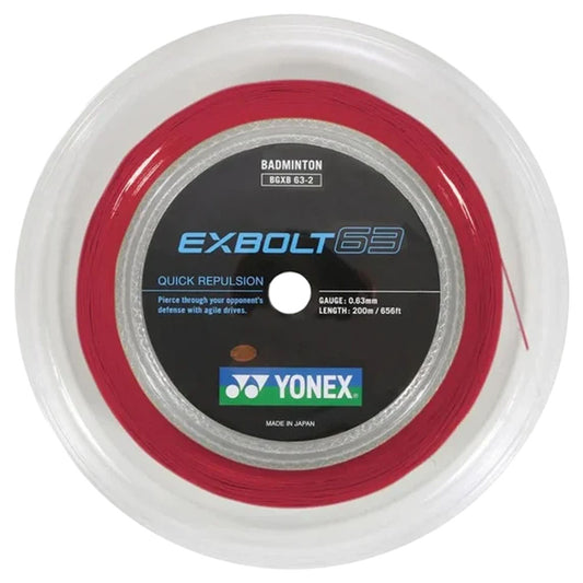 Yonex Exbolt 63 Badminton Reel , Ruby Red