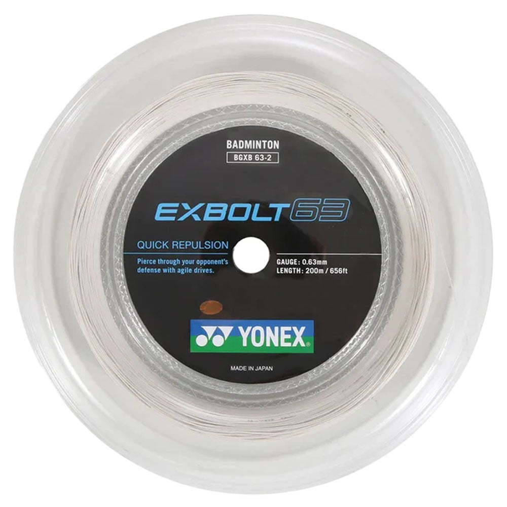 Yonex Exbolt 63 Badminton Reel , White