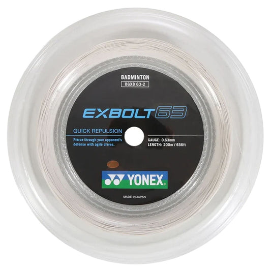 Yonex Exbolt 63 Badminton Reel , White