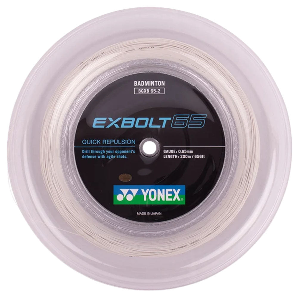 Yonex Exbolt 65 Badminton Reel , White