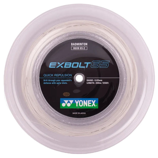 Yonex Exbolt 65 Badminton Reel , White