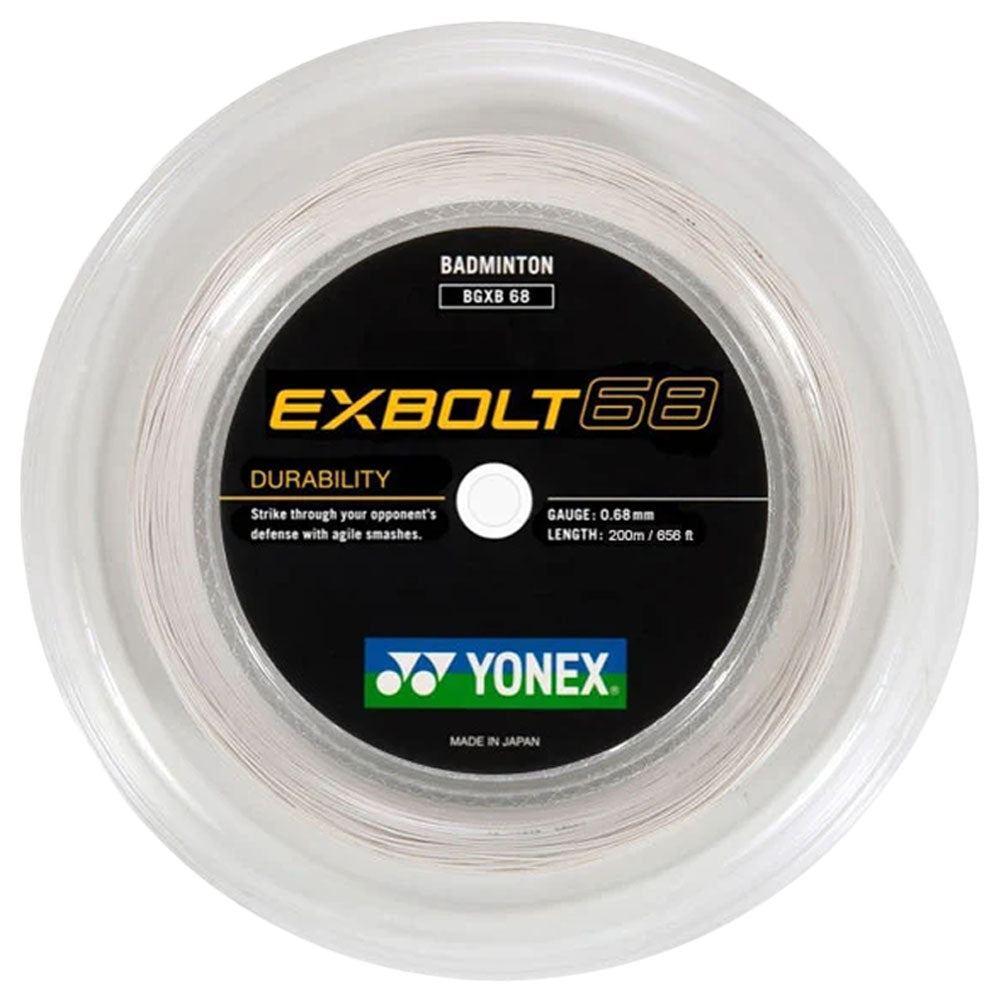 Yonex Exbolt 68 Badminton Reel , White