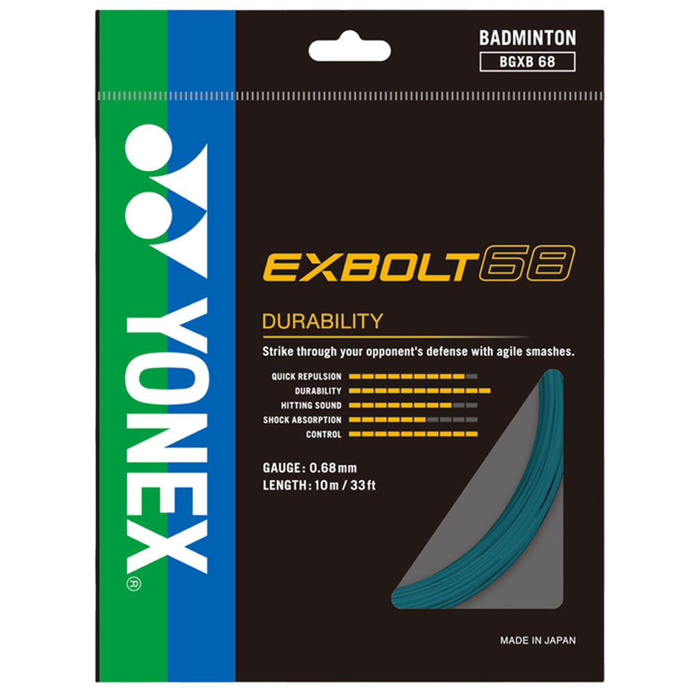 Yonex Exbolt 68 Badminton String (10MM) , Turquoise