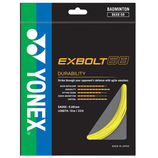 Yonex Exbolt 68 Badminton String (10MM) , Yellow