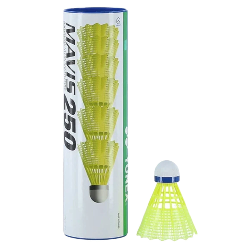 Yonex Mavis 250 Nylon Shuttlecocks (Yellow Medium Speed)