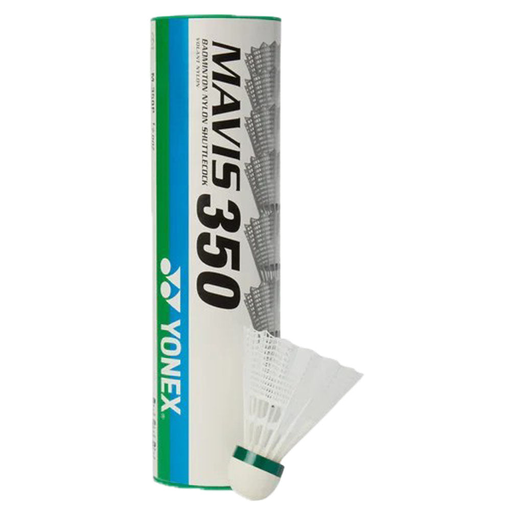 Yonex Mavis 350 Nylon Badminton Shuttlecocks (White Slow Speed)