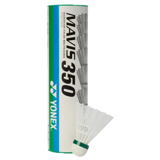 Yonex Mavis 350 Nylon Badminton Shuttlecocks (White Slow Speed)