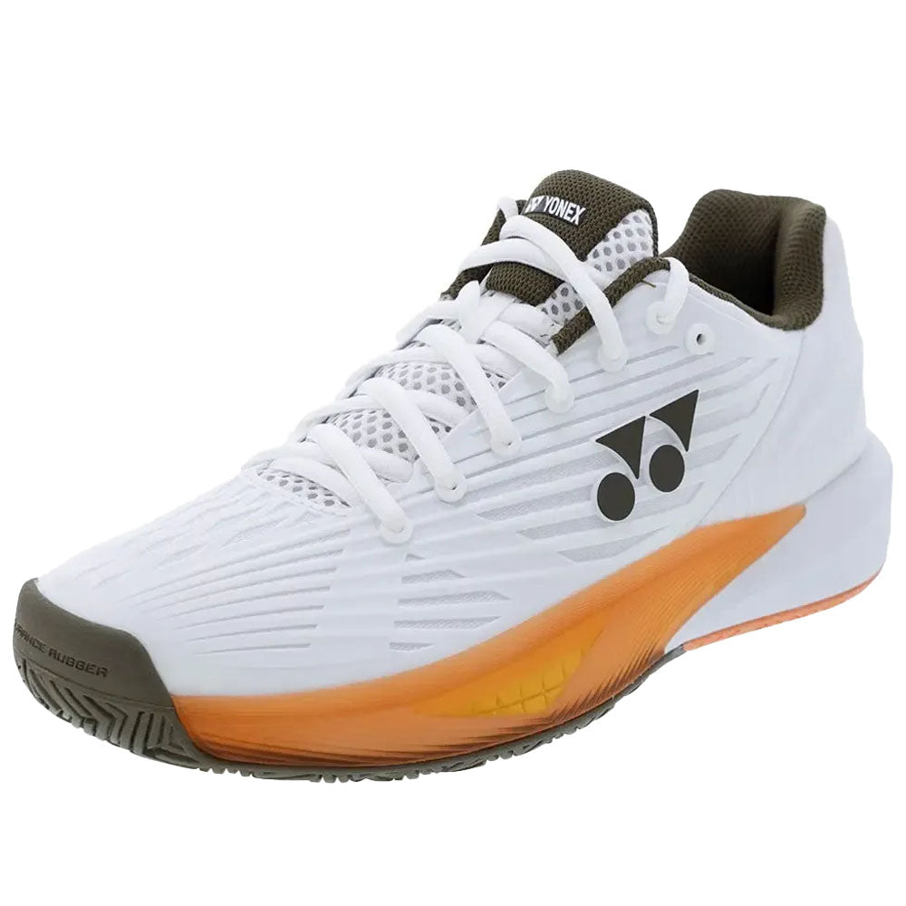 Yonex Men's ECLIPSION 5 Tennis Shoes White Brown/Orange