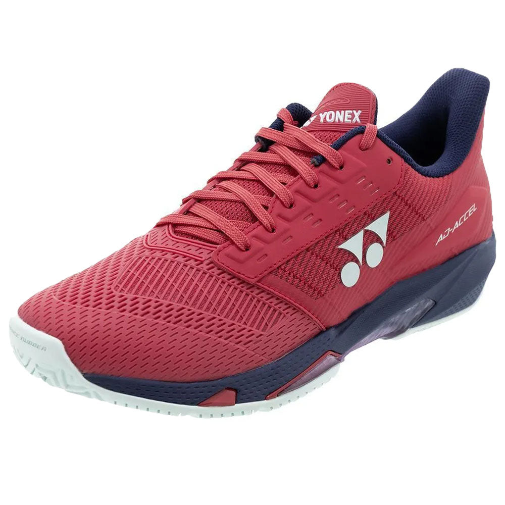 Yonex Men's Power Cushion AD-ACCEL All Court Tennis Shoes Sunset Red