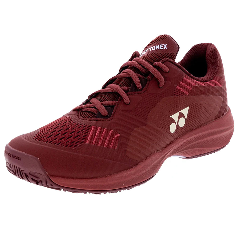 Yonex Men's Power Cushion SONICAGE Tennis Shoes Dark Red