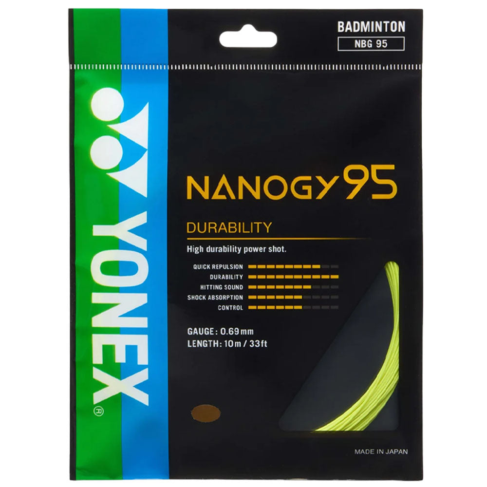 Yonex Nanogy 95 Badminton String , Flash Yellow
