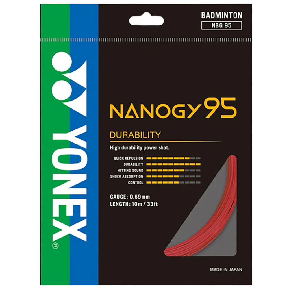 Yonex Nanogy 95 Badminton String , Red