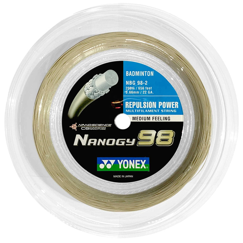 Yonex Nanogy 98 Badminton Reel , Cosmic Gold