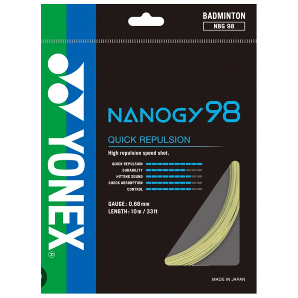 Yonex Nanogy 98 Badminton String , Cosmic Gold