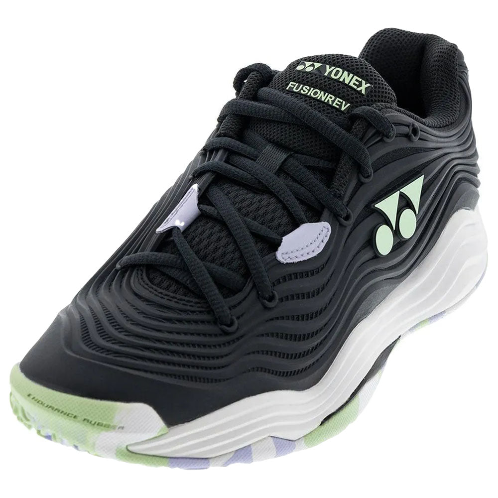 Yonex Women's CLAY Court Fusionrev 5 Tennis Shoes Black/White