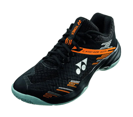 Yonex PC Cascade Accel (Wide) Black/Orange Badminton Court Shoes 2024