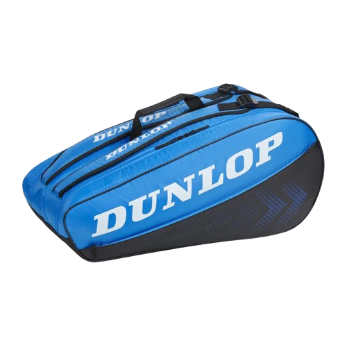 Dunlop FX Club 10 Racket Tennis Bag Black and Blue