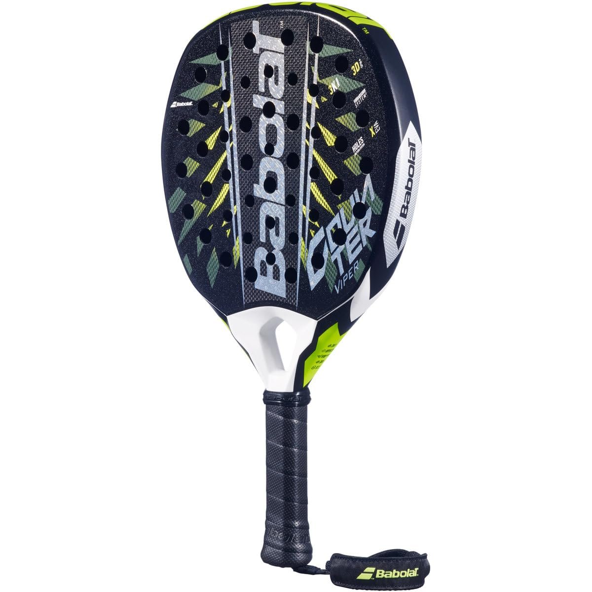 Babolat Counter Viper 2.6 Padel Racket (Black/Yellow)