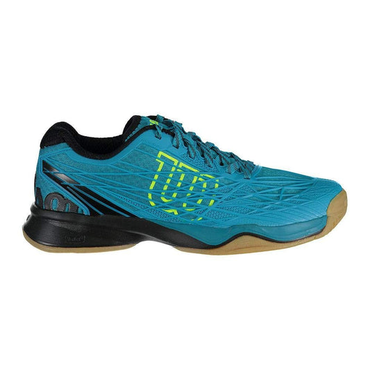 Wilson KAOS Indoor Enamel Blue/Black/Safety Yellow 8.5 D (M)