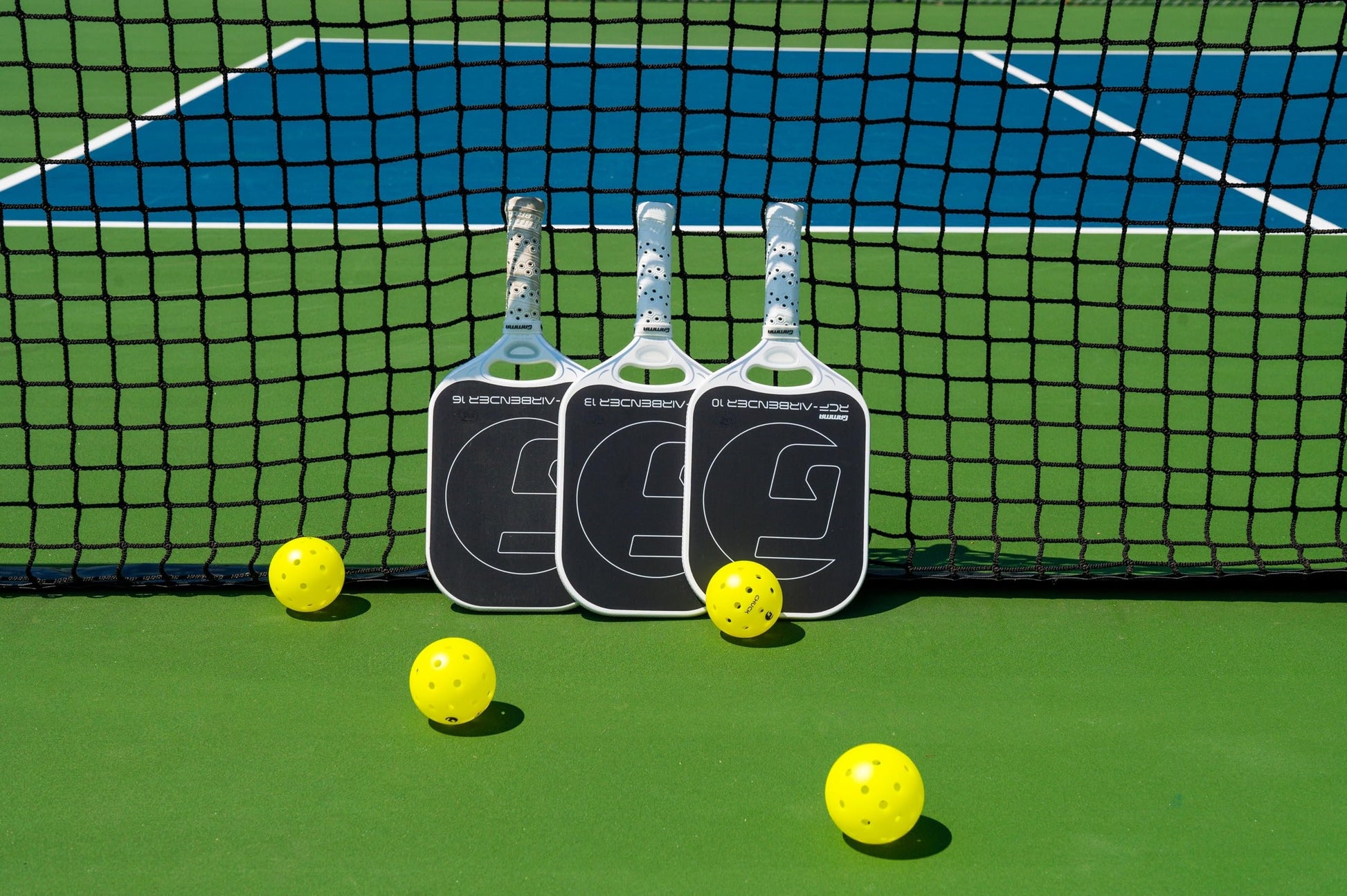 GAMMA Airbender Carbon Fiber Pickleball Paddle with Customizable Handle Weight System and Aerodynamic Open Throat with Shock Absorbing Gel Insert