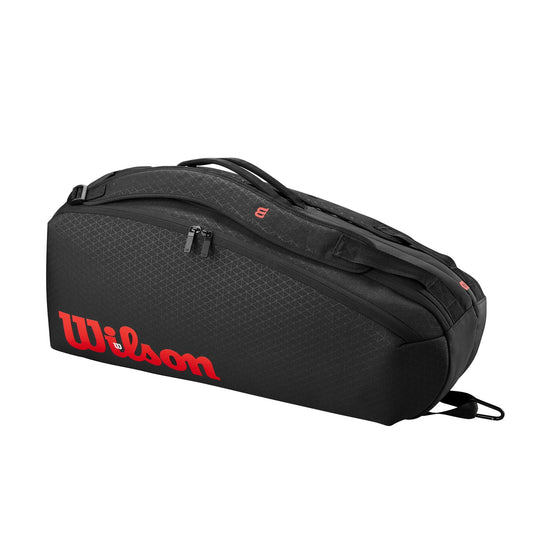 WILSON Clash V3 Super Tour 6 Racquet Bag - Black/Infrared