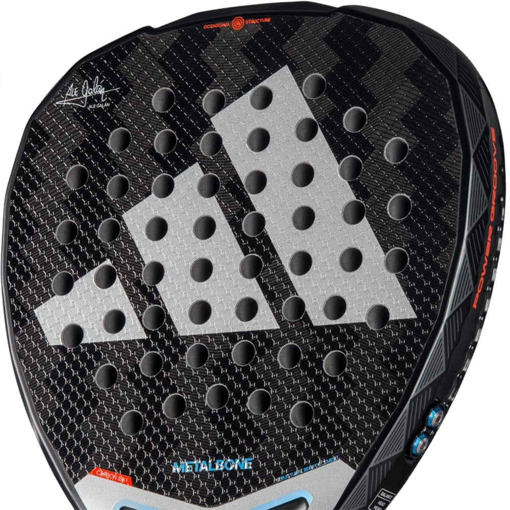 adidas Metalbone 3.4 Racket Ale Galán - Black, Diamond Shape, EVA Soft Performance Foam, aluminized Carbon 16K
