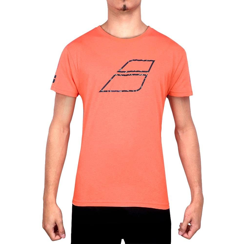 Babolat Exercise Big Flag Tee Shirt - Fluo Strike Heather